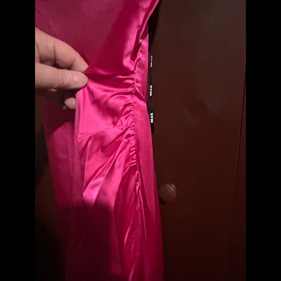 SER.O.YA Celino Maxi Dress Silk Blend Fuchia Purple/Hot Pink Size M - NWT - Picture 11 of 16